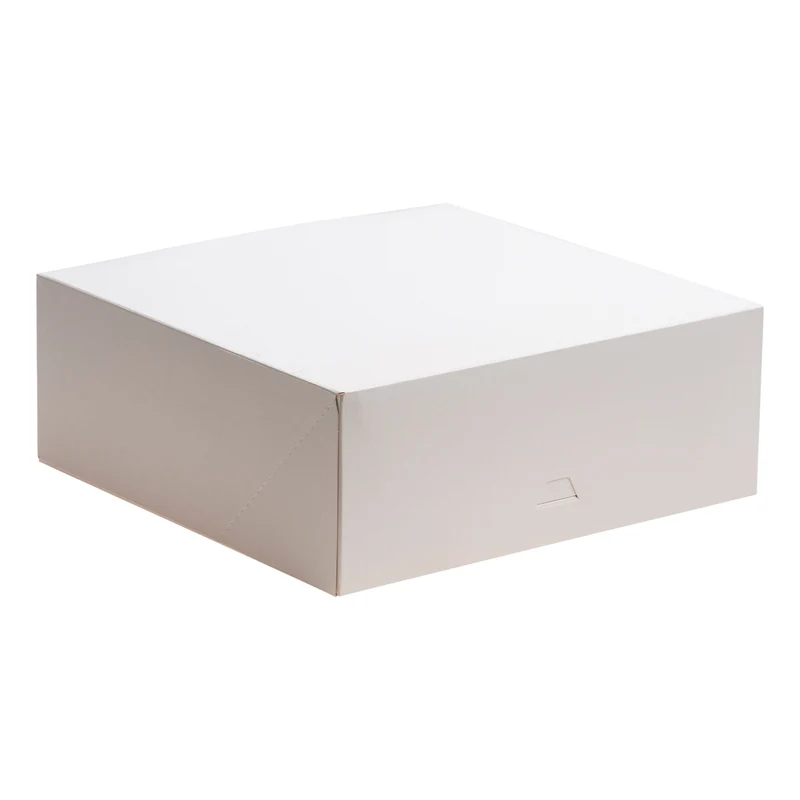CAJA TARTA BLANCA CARTÓN 29X29X10CM