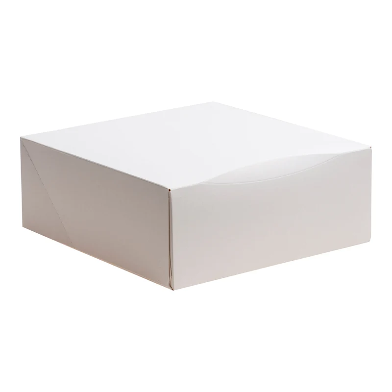 CAJA TARTA BLANCA CARTÓN 29X29X10CM