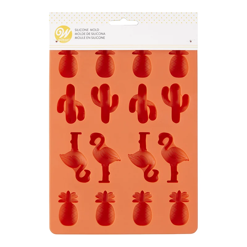 WILTON MOLDE SILICONA PINA, CACTUS Y FLAMENCO