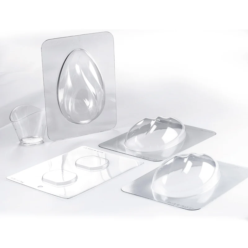 KIT MOLDE PLÁSTICO TERMOFORMADO HUEVO CURVY Ø115H185MM