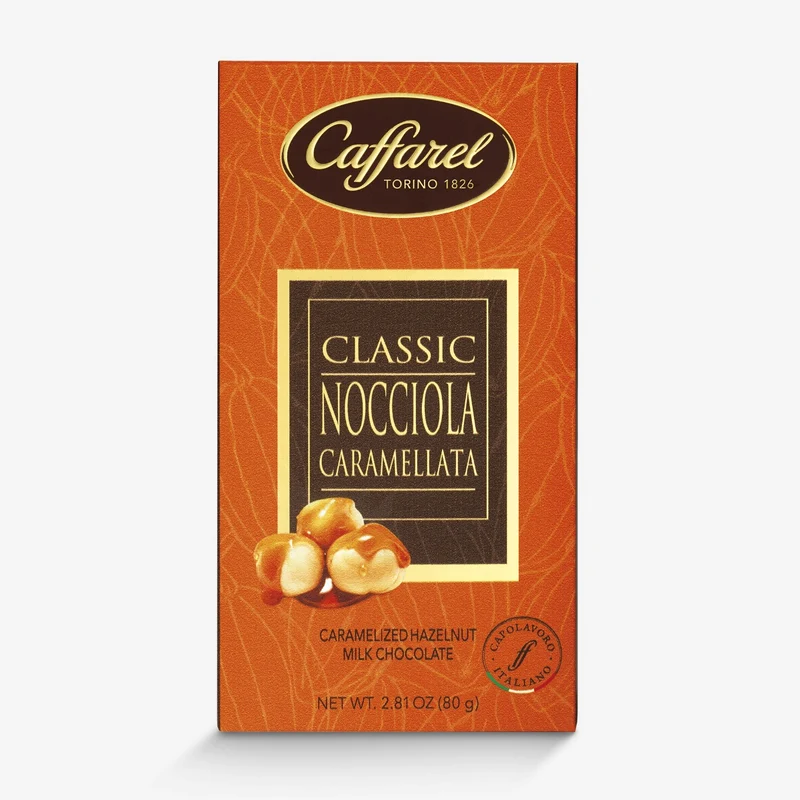 Tavoletta latte con granetta di nocciole caramellate