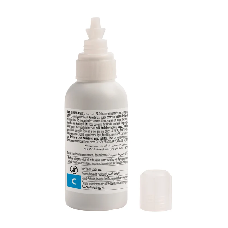 BOTE COLORANTE CYAN 80CC PARA CARTUCHOS EPSON