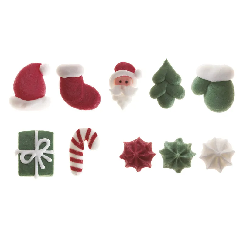 BLÍSTER DECORACIÓN AZÚCAR 2D NAVIDAD 24 FIGURAS