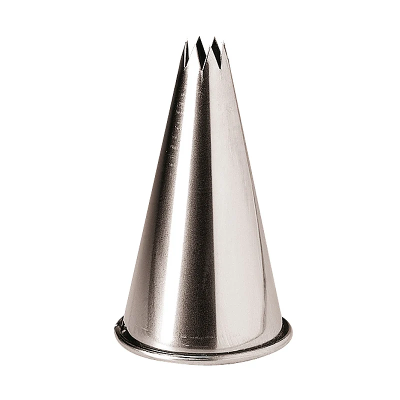 SET BOQUILLAS 6 PZAS. ACERO INOX RIZADAS