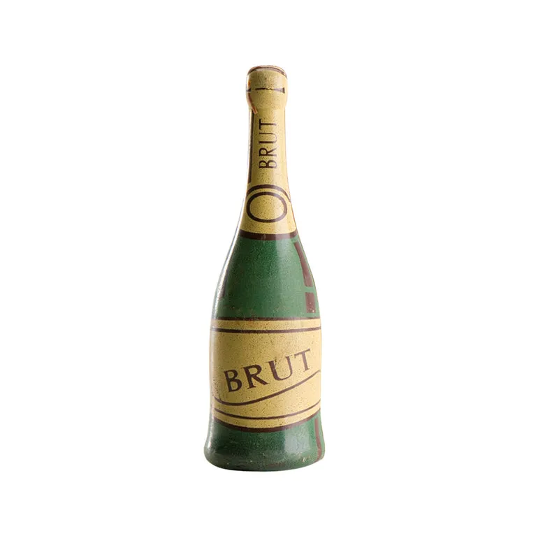 DECORACION CHOCOLATE NEGRO BOTELLA CAVA BRUT 2D 48 UDS