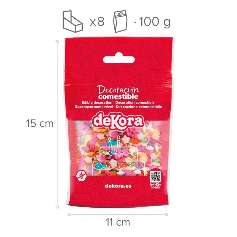 SPRINKLE MIX ESTRELLAS MULTICOLOR 100GR