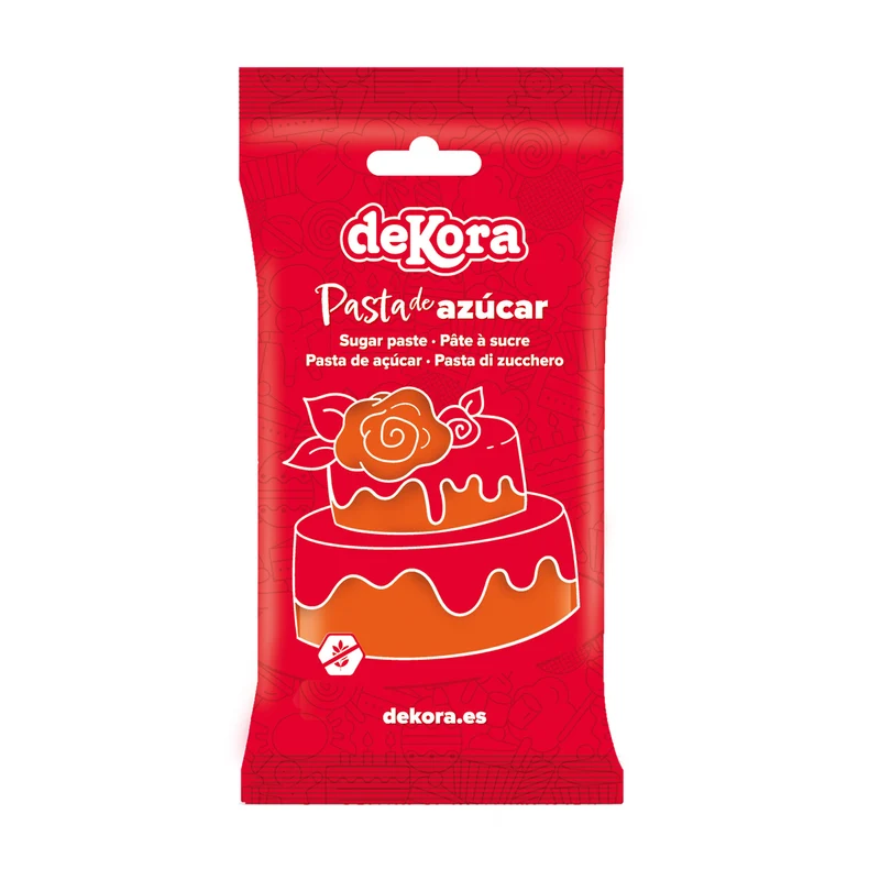 FONDANT NARANJA ORANGE GLACE 250 GR