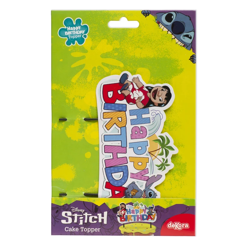 CAKE TOPPER PAPEL STITCH 17.5CM