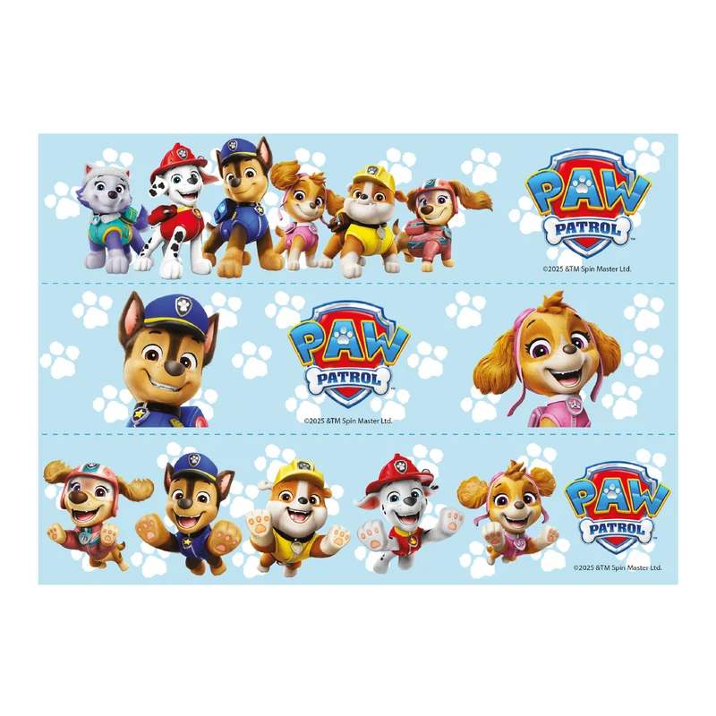 RIBBONS PAW PATROL PAPEL COMESTIBLE A5 14,8X21CM