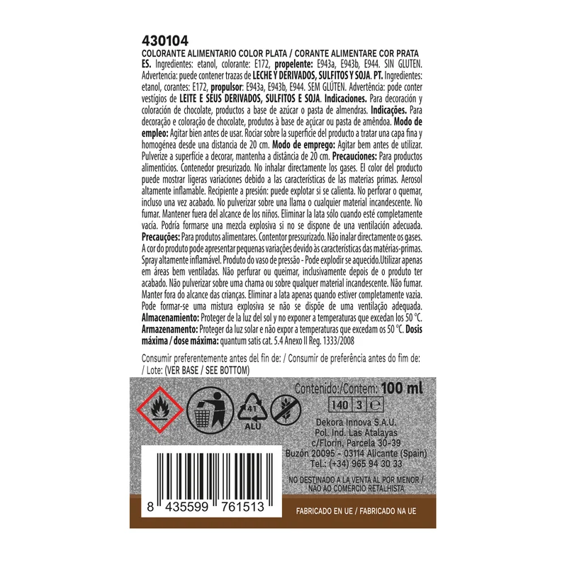 SPRAY PLATA EFECTO PERLADO 100ML