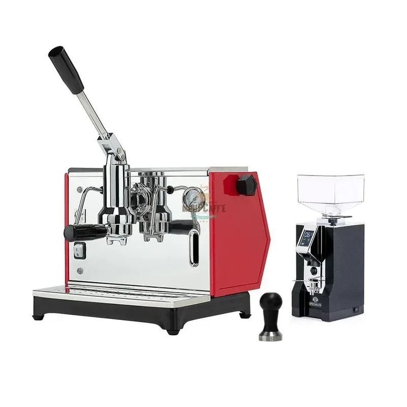 Pontevecchio Lusso Red with Eureka Specialita Grinder
