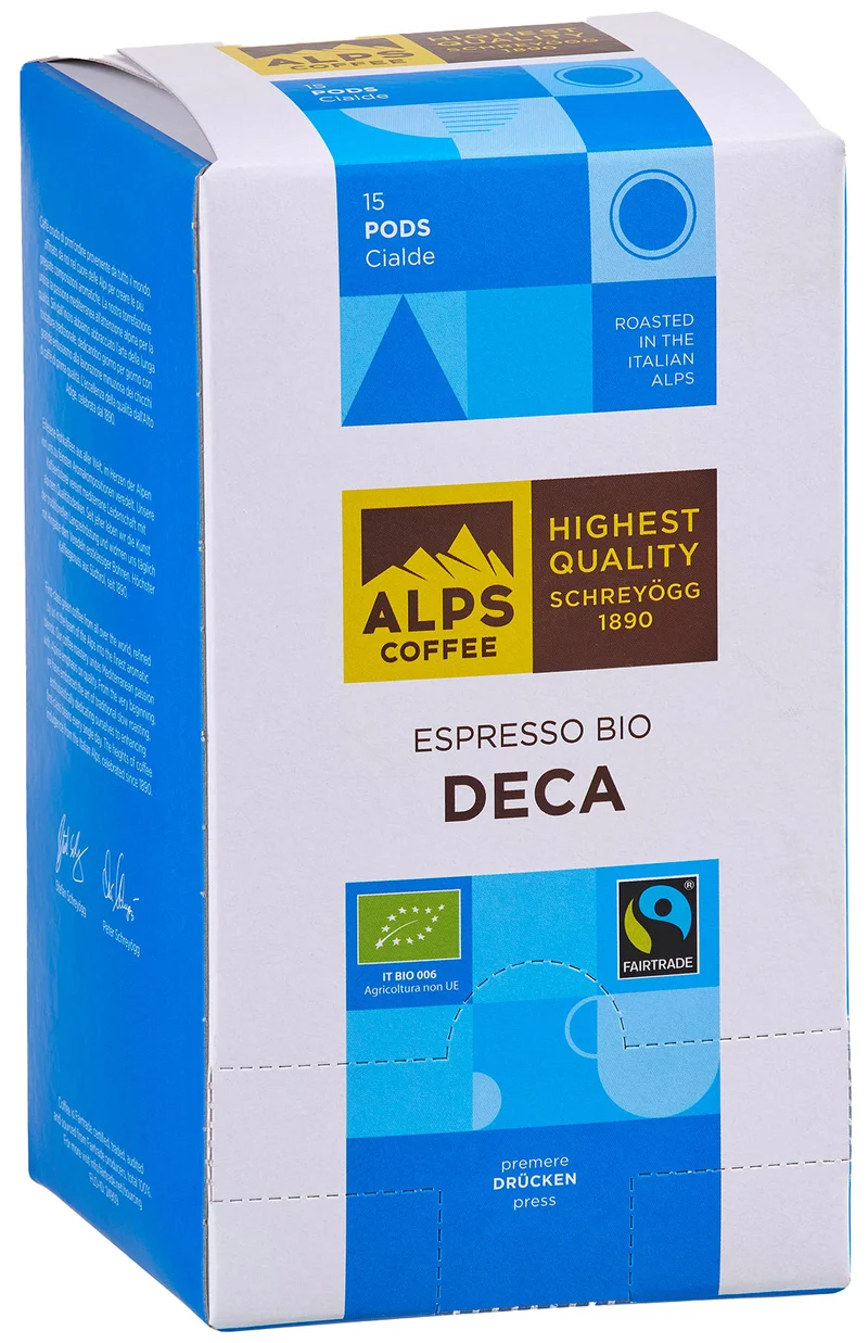 Alps Coffee Caffè Espresso Bio Decaffeinato