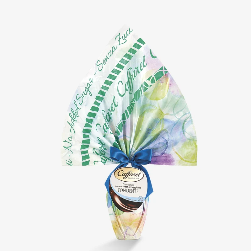 Uovo di Pasqua fondente senza zucchero
