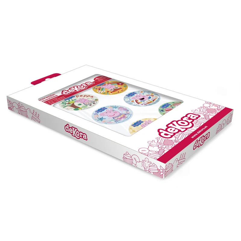 MIX DISCOS COMESTIBLES PEPPA PIG ZERO 6U Ø 5,8CM