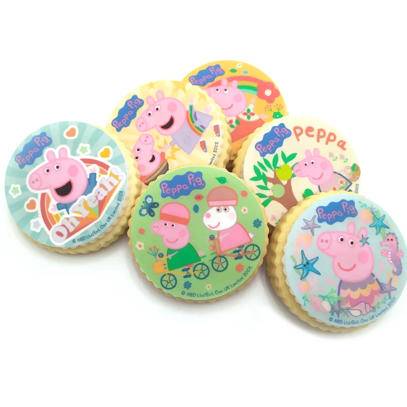 MIX DISCOS COMESTIBLES PEPPA PIG ZERO 6U Ø 5,8CM