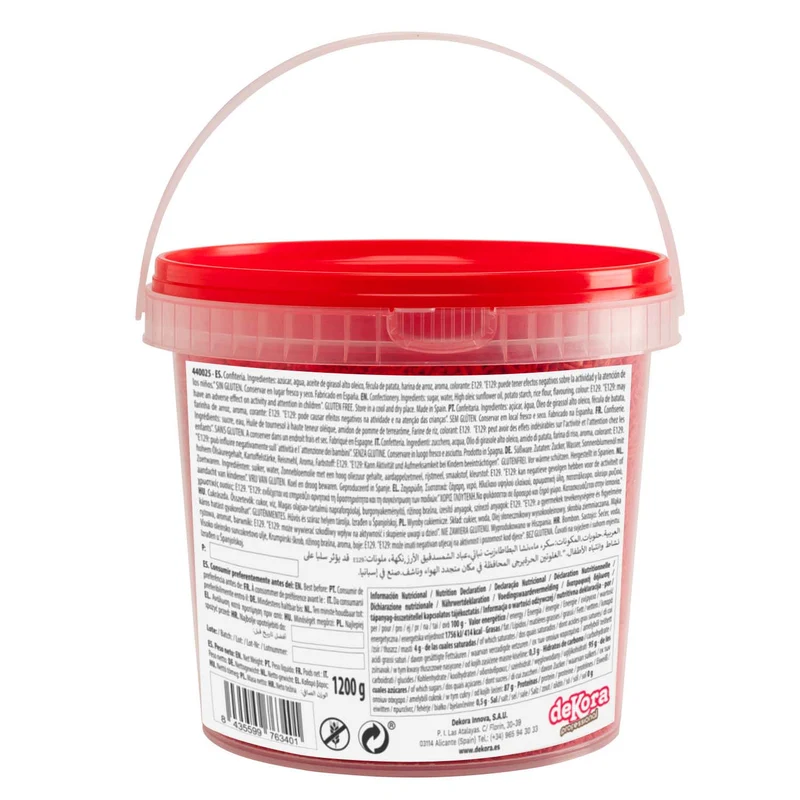 FIDEO DE AZÚCAR ROJO 1.2KG