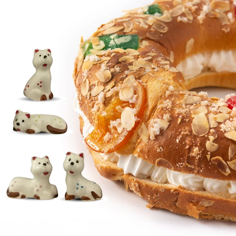 FIGURAS CERAMICA ROSCÓN 3D GATOS 3-3.5CM
