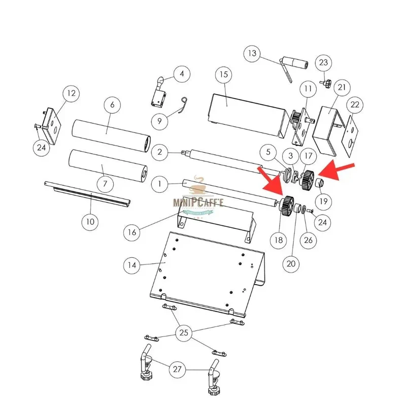 Pastaline Sfogliafacile Mini Gear Set Replacement