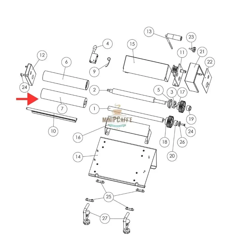 Internal Roller for Pastaline Sfogliafacile Mini