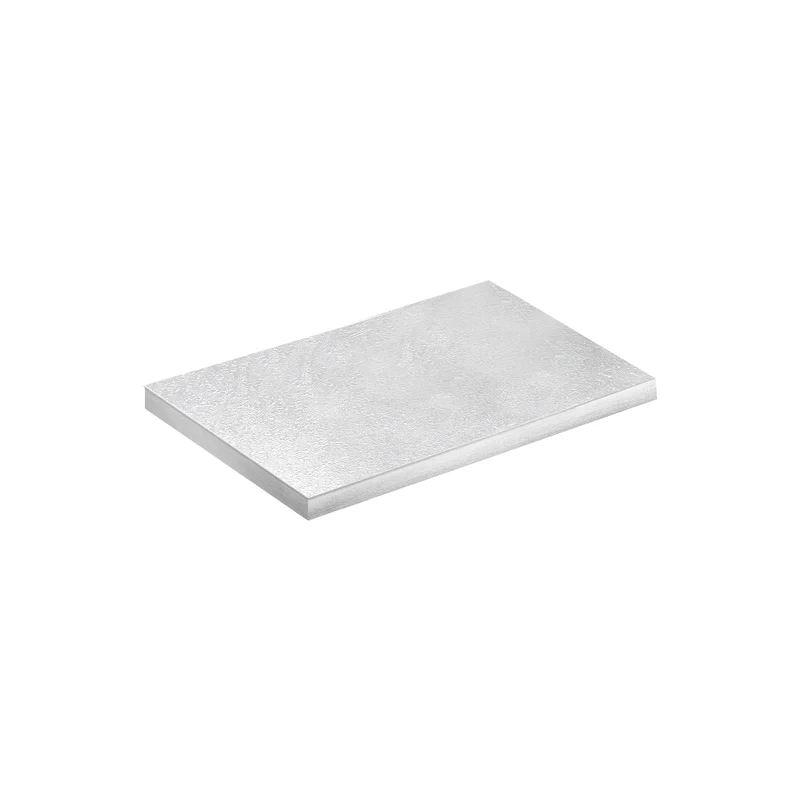 BASE DE TARTA RECTANGULAR PLATA 20X30H1.2CM