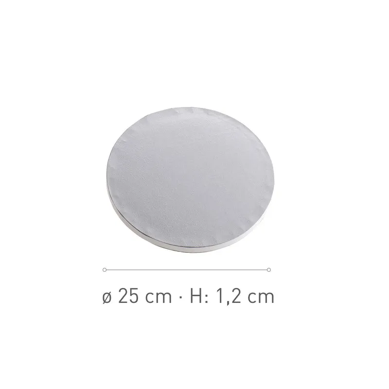 BASE DE TARTA REDONDA BLANCA Ø 25CM H1.2CM