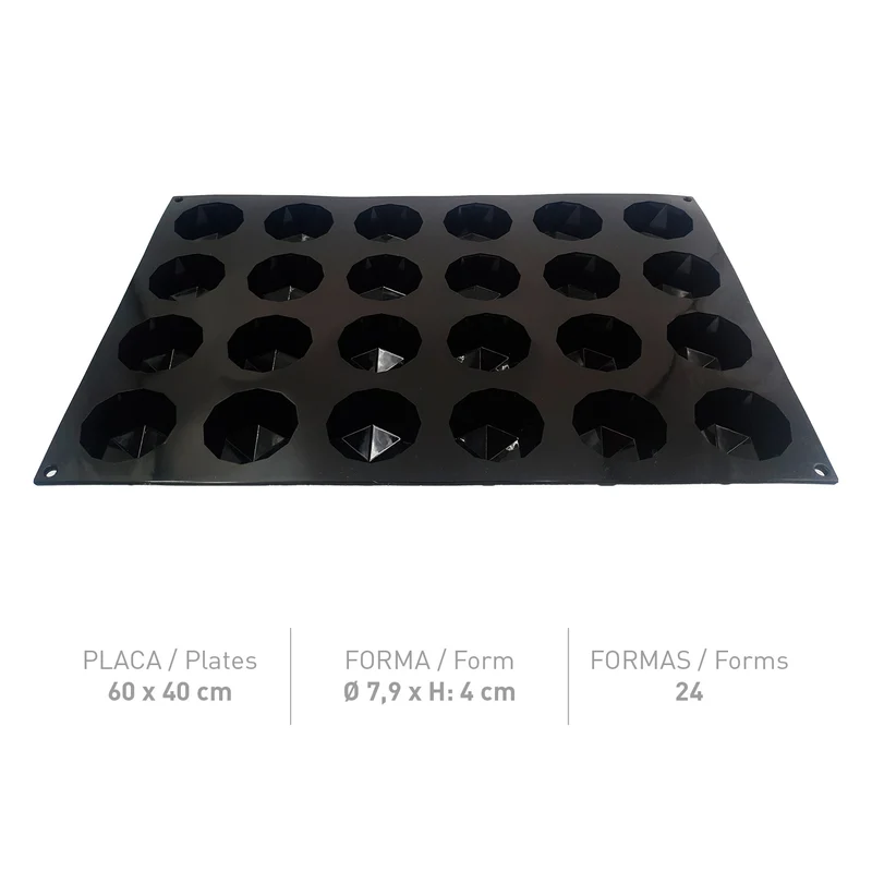 MOLDE INSPIRATION FLEXIPAN DIAMANTE 79X40MM 60X40CM