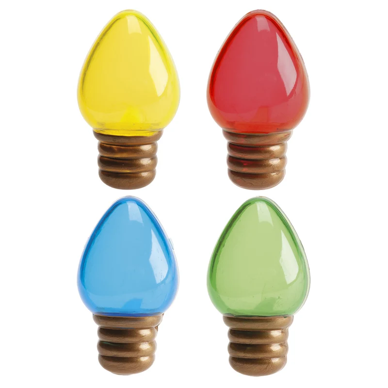 CAKE TOPPER PLASTICO LUCES DE NAVIDAD 4.5CM 144 UDS