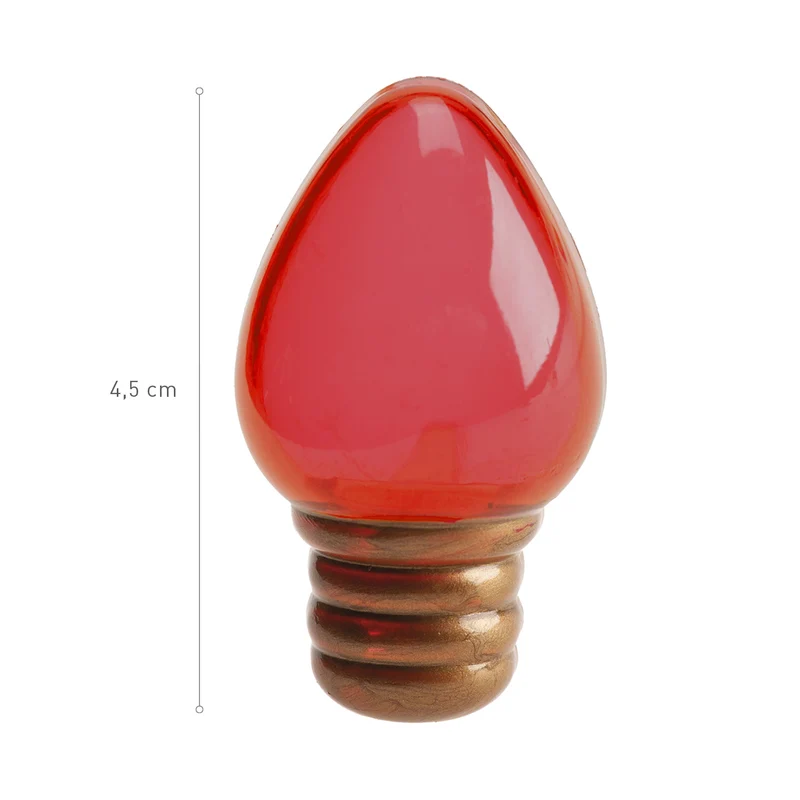 CAKE TOPPER PLASTICO LUCES DE NAVIDAD 4.5CM 144 UDS