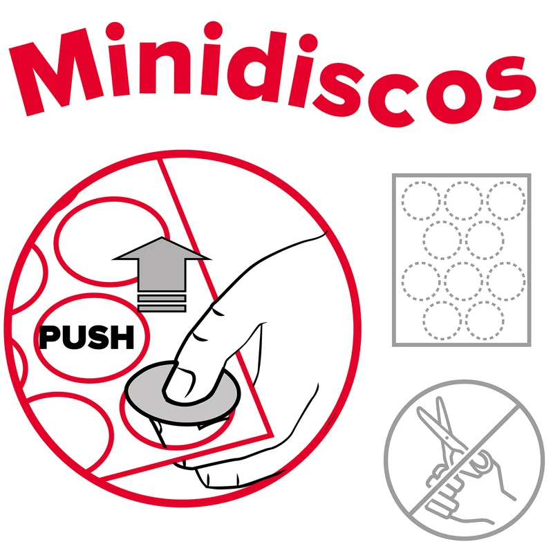MINI DISCOS COMESTIBLES SPIDEY Ø 3,4CM ZERO A5