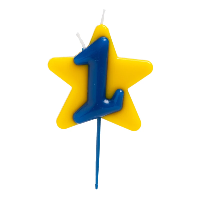 VELA CUMPLEAÑOS SOLIDARIA ESTRELLA DOBLE DESEO | Nº1