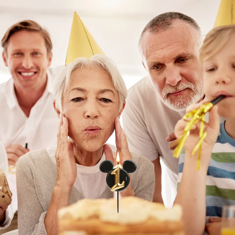 VELAS DE CUMPLEAÑOS OREJAS MICKEY MOUSE 8.5 CM | Nº6