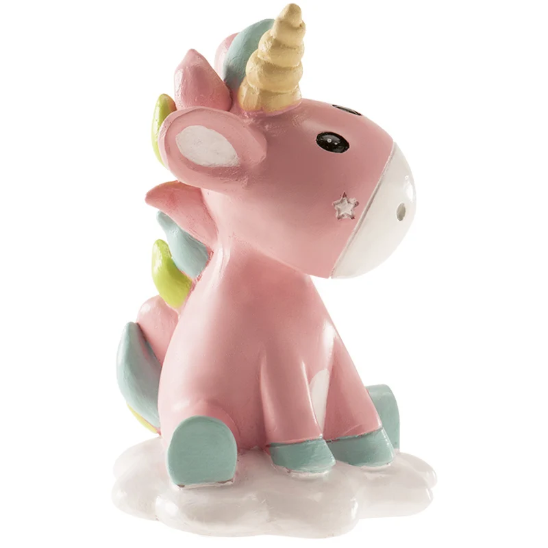 FIGURA TARTA BAUTIZO UNICORNIO 10CM