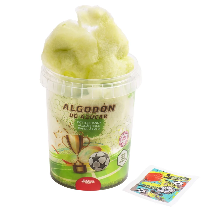ALGODÓN DE AZÚCAR CON STICKER FÚTBOL 30GR