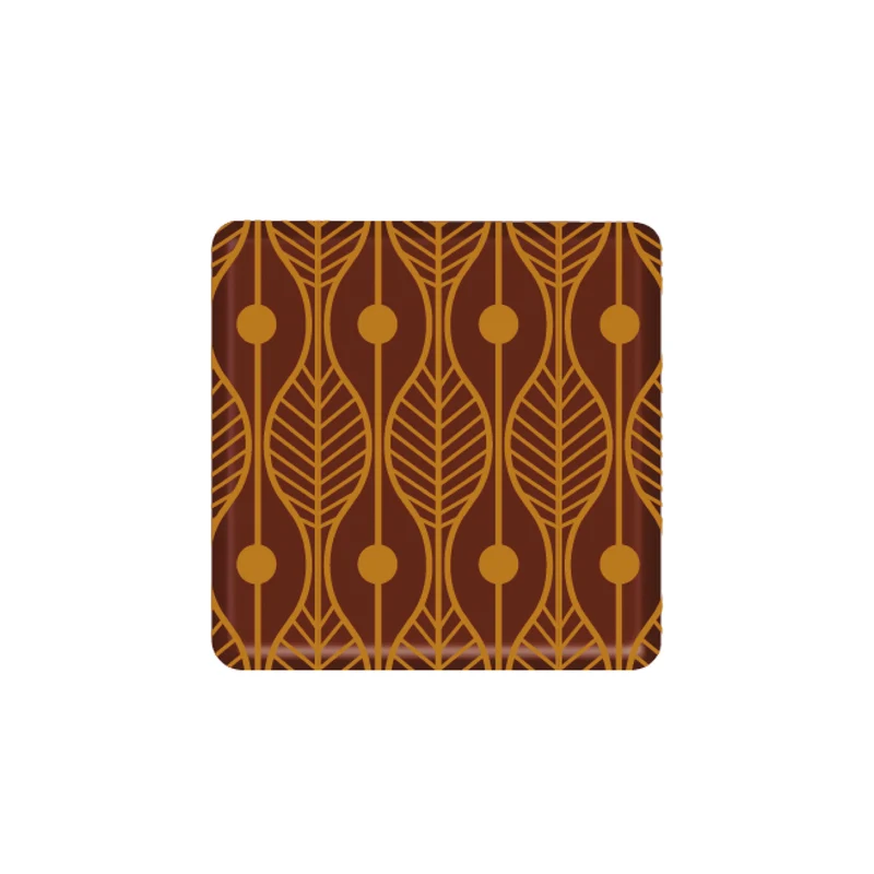 DECORACIÓN CHOCOLATE JURA CUADRADO PANTER 29X29MM