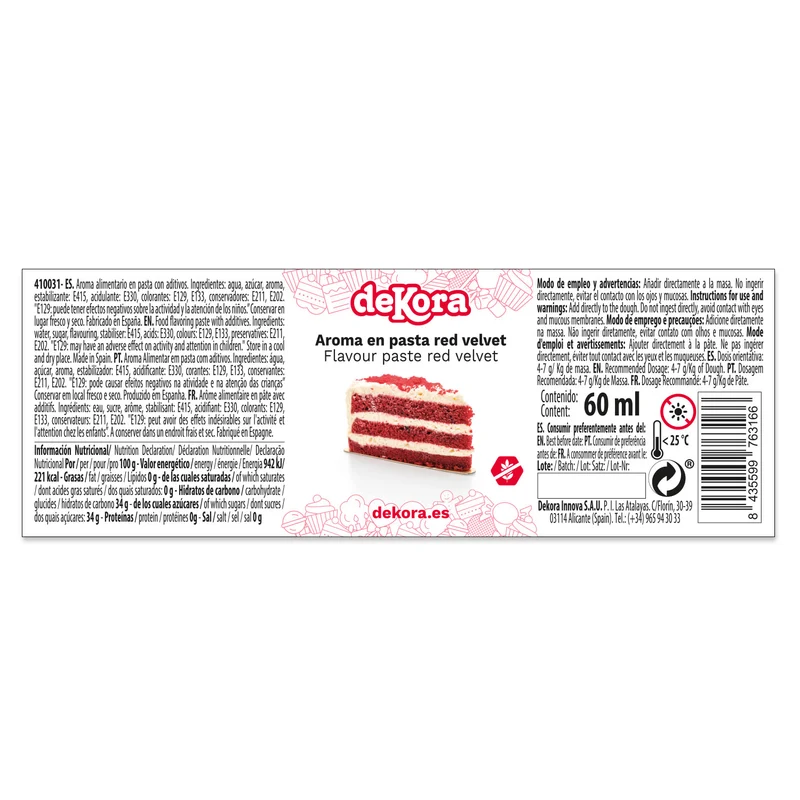 AROMA EN PASTA DE RED VELVET 60ML