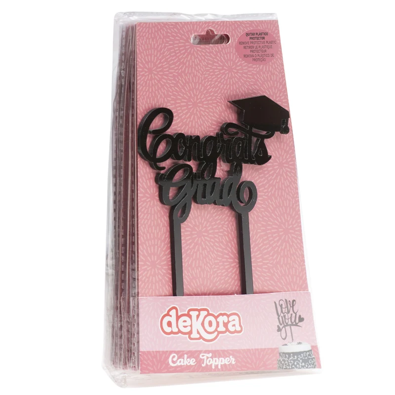 CAKE TOPPER GRADUACIÓN 13,2X11,3CM