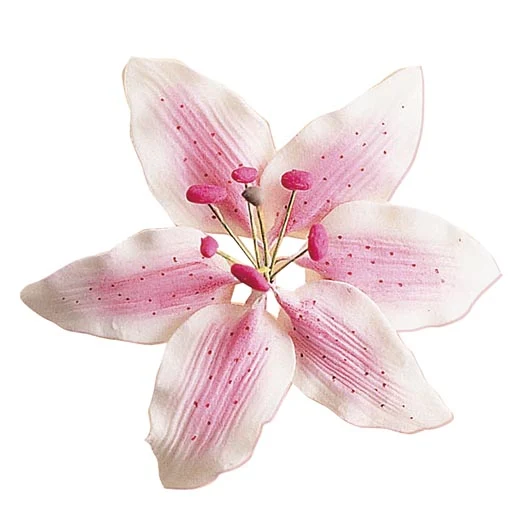 DECORACION AZUCAR SURTIDO LILAS AZUCAR 8CM ALAMBRE