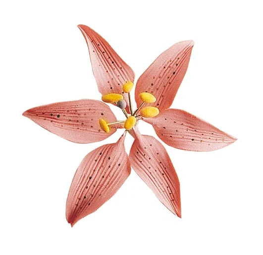 DECORACION AZUCAR SURTIDO LILAS AZUCAR 8CM ALAMBRE