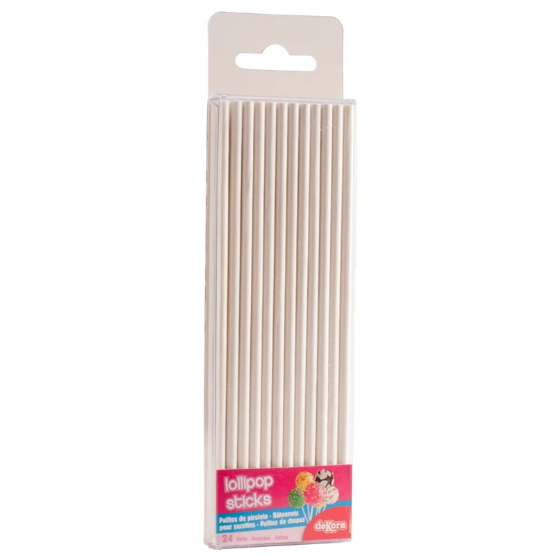 PALITOS DE PIRULETA 150X4MM 12 BLISTERS DE 24 UNIDADES