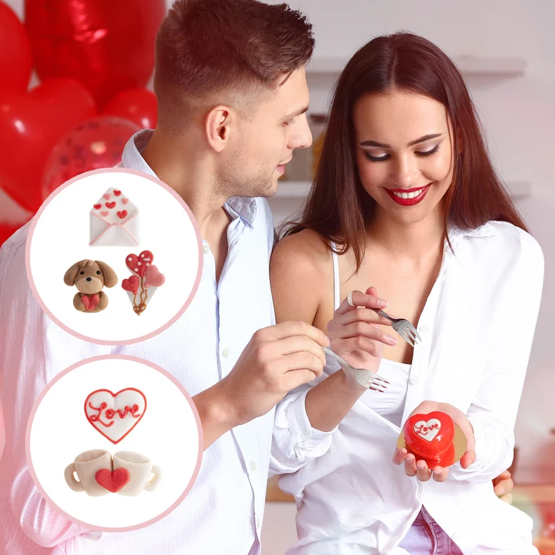 DECORACIÓN AZÚCAR SURTIDO ENAMORADOS 5 DISEÑOS