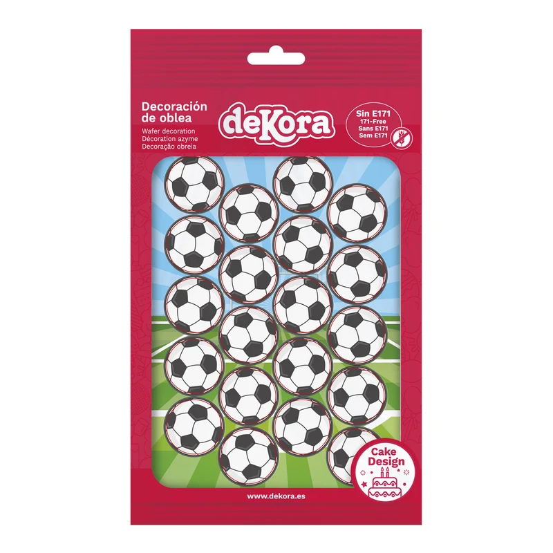 MINI DISCOS OBLEA BALONES FÚTBOL Ø 3,4CM