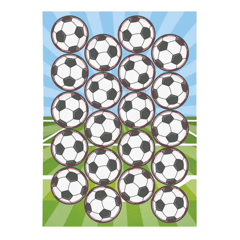MINI DISCOS OBLEA BALONES FÚTBOL Ø 3,4CM