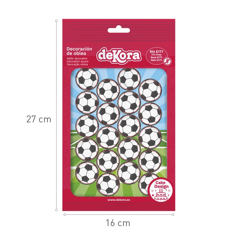 MINI DISCOS OBLEA BALONES FÚTBOL Ø 3,4CM