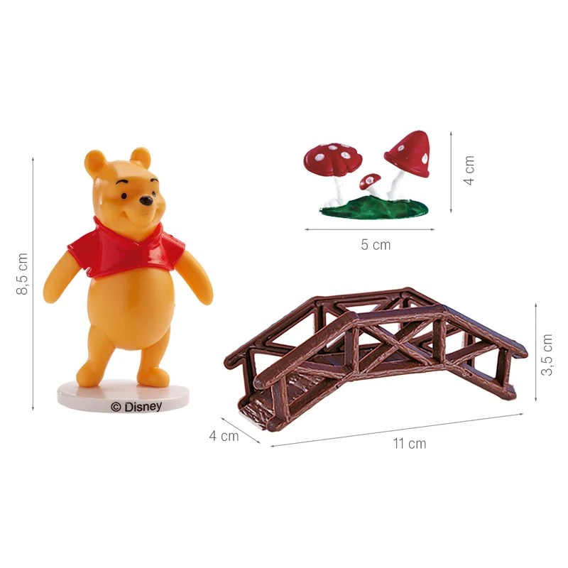 KIT PVC RETAIL WINNIE THE POOH PARA DECORAR TARTAS