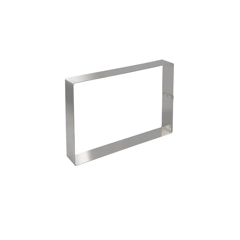 MOLDE RECTANGULAR ACERO INOX. 24.3X14.2H4CM