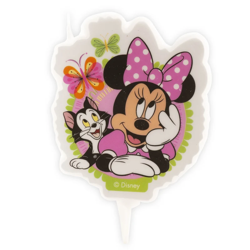 VELA CUMPLEAÑOS 2D MINNIE MOUSE 7,5CM*
