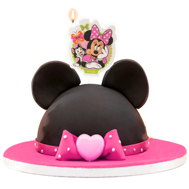 VELA CUMPLEAÑOS 2D MINNIE MOUSE 7,5CM*