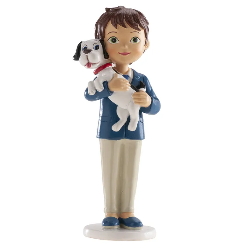 NIÑO COMUNIÓN CON PERRO 16,5CM