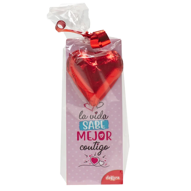 CORAZÓN CHOCOLATE CON MARCAPAGINAS 25GR