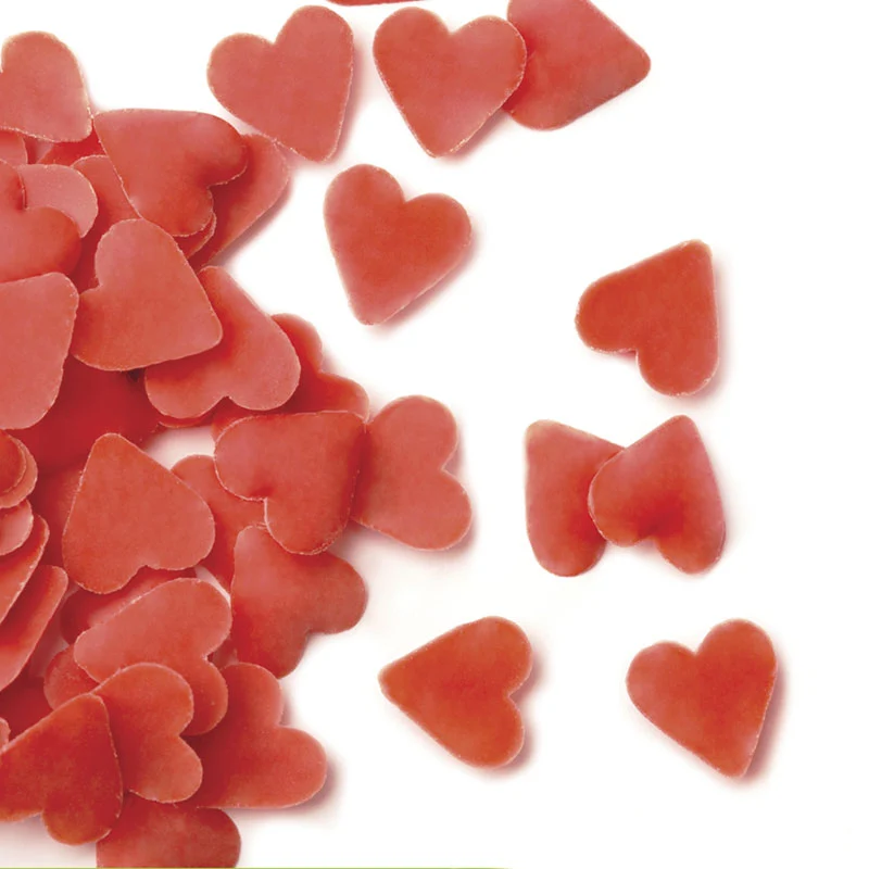 CONFETTI CHOCOLATE CORAZONES ROJOS 600GR